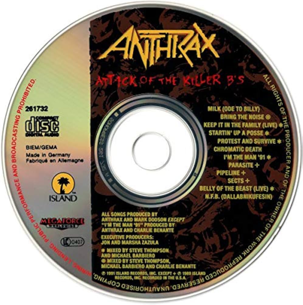 Attack of the killer b's: Anthrax: Amazon.es: CD y vinilos}